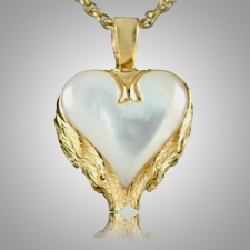 Angel Wings Heart Keepsake Pendant II
